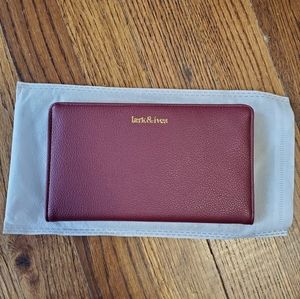 Lark and Ives Burgundy Wallet